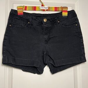 Faded Glory Women's Black Denim Shorts